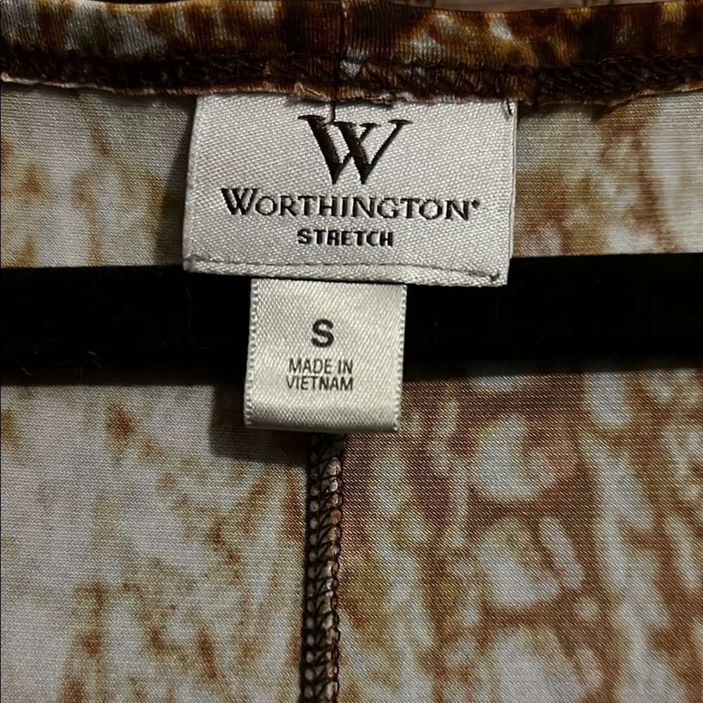 Mint Brown Patterned Women's Top - image 2